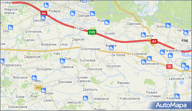 mapa Czyżów gmina Gdów, Czyżów gmina Gdów na mapie Targeo