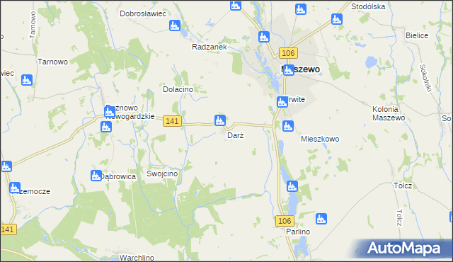 mapa Darż, Darż na mapie Targeo