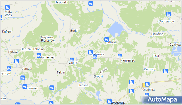 mapa Dębowce, Dębowce na mapie Targeo