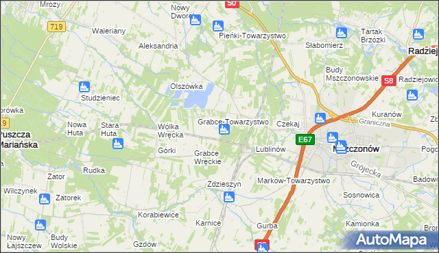 mapa Długowizna, Długowizna na mapie Targeo