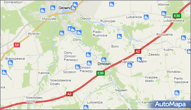 mapa Dmosin Drugi, Dmosin Drugi na mapie Targeo