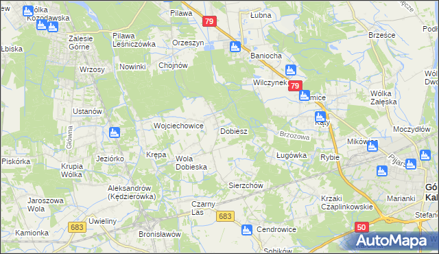 mapa Dobiesz, Dobiesz na mapie Targeo