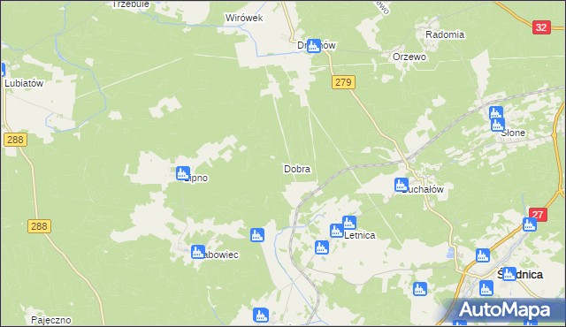 mapa Dobra gmina Świdnica, Dobra gmina Świdnica na mapie Targeo