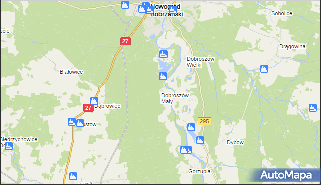 mapa Dobroszów Mały, Dobroszów Mały na mapie Targeo