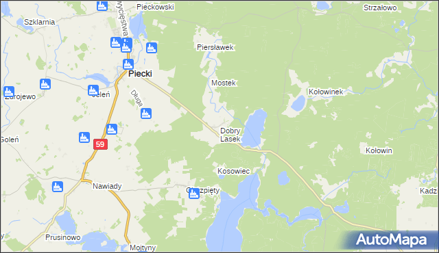 mapa Dobry Lasek, Dobry Lasek na mapie Targeo