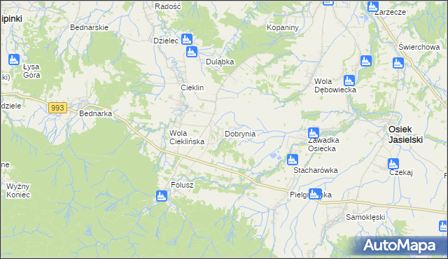 mapa Dobrynia, Dobrynia na mapie Targeo