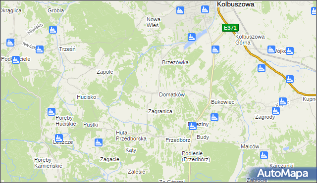 mapa Domatków, Domatków na mapie Targeo