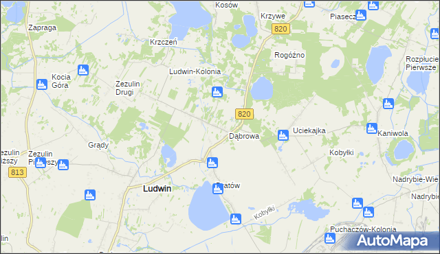 mapa Dratów-Kolonia, Dratów-Kolonia na mapie Targeo