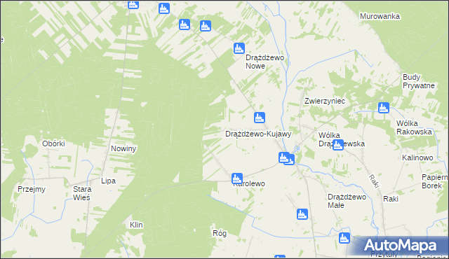 mapa Drążdżewo-Kujawy, Drążdżewo-Kujawy na mapie Targeo