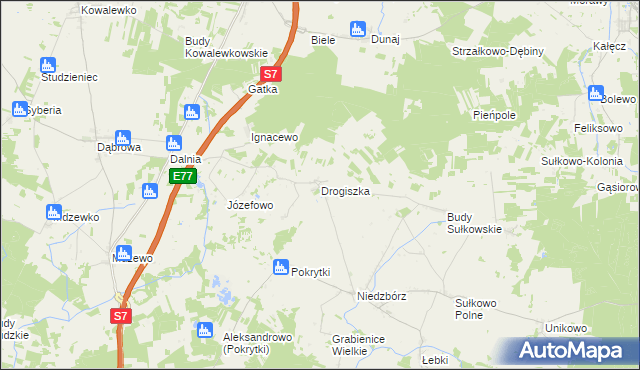 mapa Drogiszka, Drogiszka na mapie Targeo