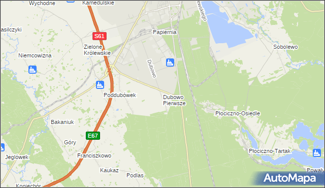 mapa Dubowo Pierwsze, Dubowo Pierwsze na mapie Targeo