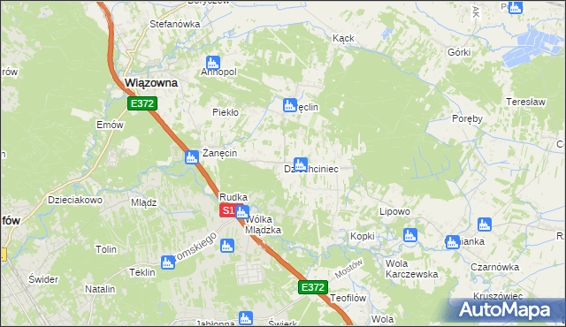 mapa Dziechciniec, Dziechciniec na mapie Targeo