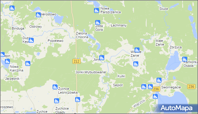 mapa Dzięgiel, Dzięgiel na mapie Targeo