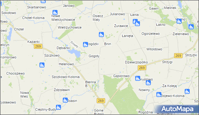 mapa Dziewczopole, Dziewczopole na mapie Targeo