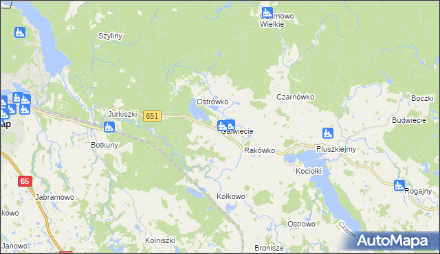 mapa Galwiecie, Galwiecie na mapie Targeo