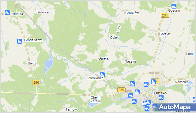 mapa Gareja, Gareja na mapie Targeo