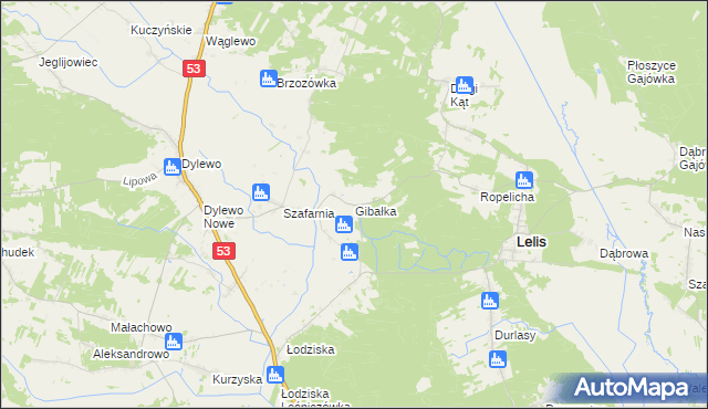 mapa Gibałka, Gibałka na mapie Targeo