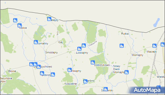 mapa Gierkiny, Gierkiny na mapie Targeo