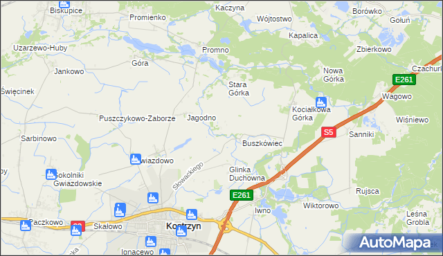 mapa Glinka Szlachecka, Glinka Szlachecka na mapie Targeo