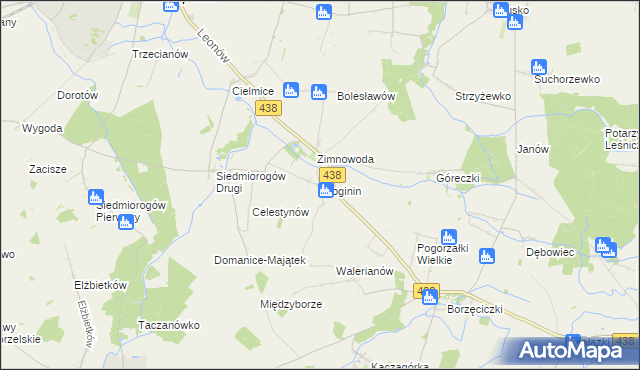 mapa Głoginin, Głoginin na mapie Targeo