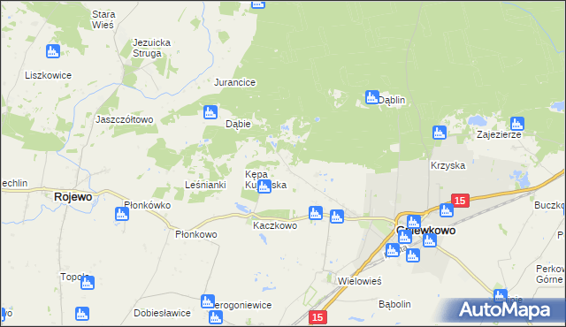 mapa Godzięba, Godzięba na mapie Targeo