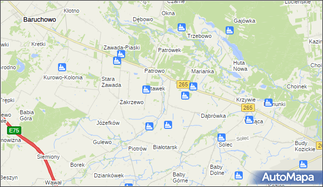 mapa Górki Drugie, Górki Drugie na mapie Targeo