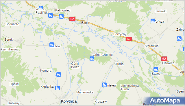 mapa Górki-Grubaki, Górki-Grubaki na mapie Targeo