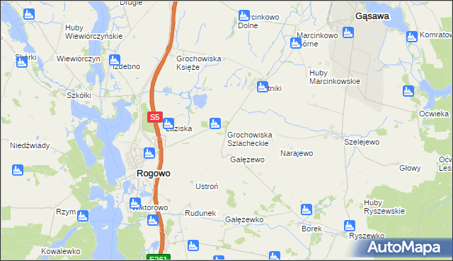 mapa Grochowiska Szlacheckie, Grochowiska Szlacheckie na mapie Targeo