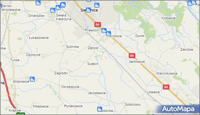 mapa Grodziszów, Grodziszów na mapie Targeo