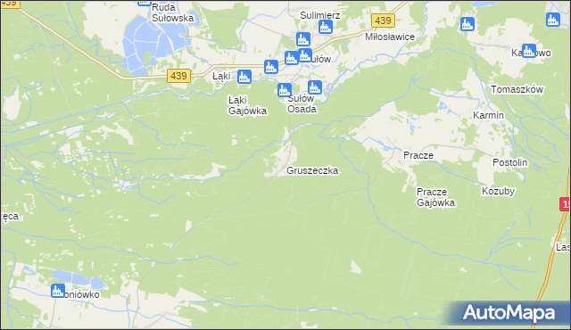 mapa Gruszeczka, Gruszeczka na mapie Targeo