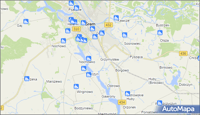 mapa Grzymysław, Grzymysław na mapie Targeo