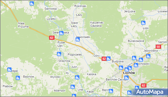 mapa Gwizdały, Gwizdały na mapie Targeo