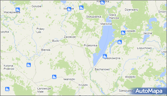 mapa Hańcza, Hańcza na mapie Targeo