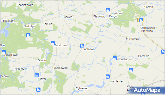 mapa Jabłkowo, Jabłkowo na mapie Targeo