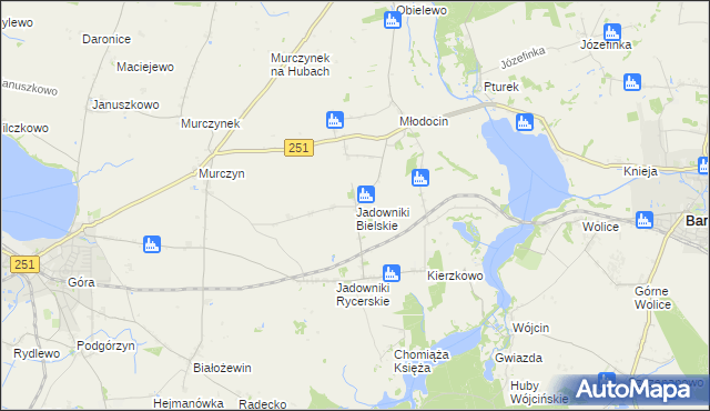 mapa Jadowniki Bielskie, Jadowniki Bielskie na mapie Targeo