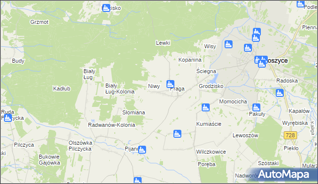 mapa Jakimowice-Kolonia, Jakimowice-Kolonia na mapie Targeo