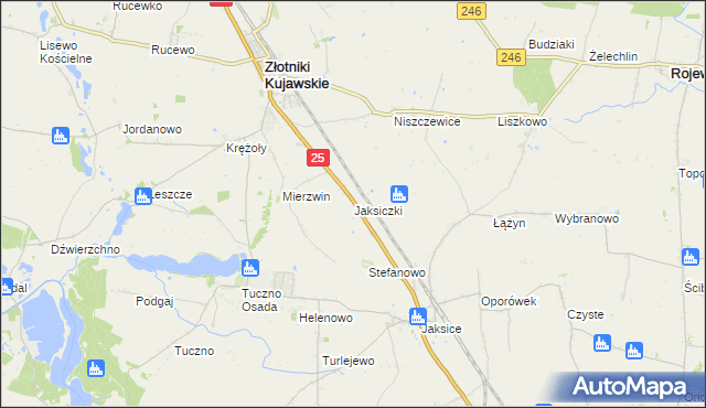 mapa Jaksiczki, Jaksiczki na mapie Targeo