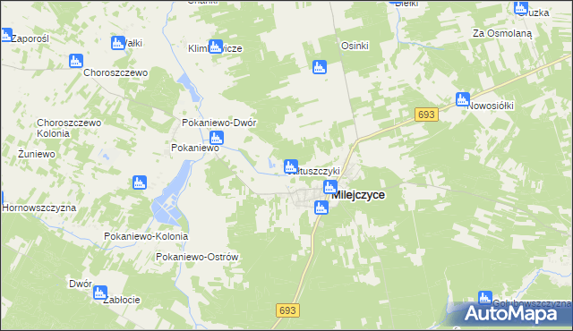 mapa Jałtuszczyki, Jałtuszczyki na mapie Targeo