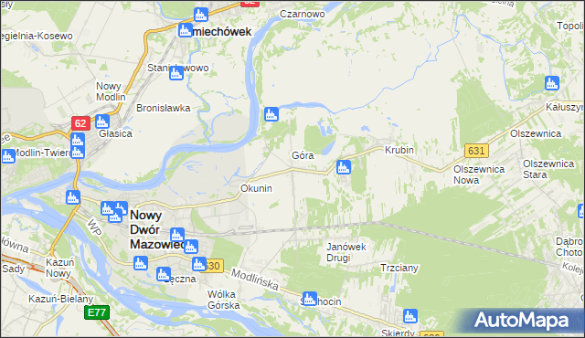 mapa Janówek Pierwszy, Janówek Pierwszy na mapie Targeo