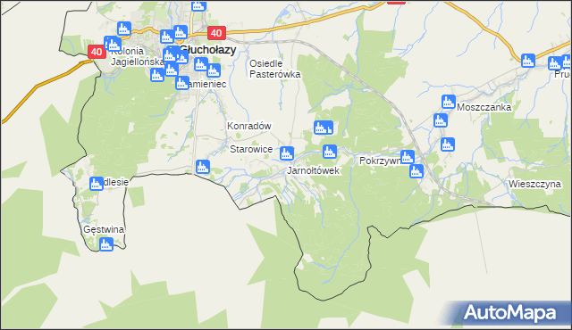 mapa Jarnołtówek, Jarnołtówek na mapie Targeo