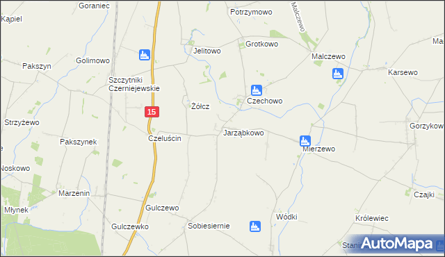 mapa Jarząbkowo, Jarząbkowo na mapie Targeo