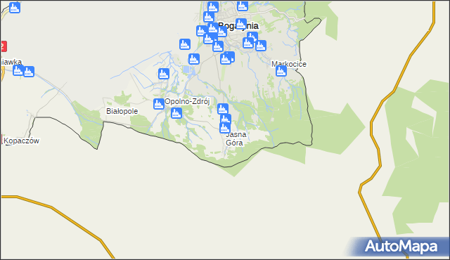 mapa Jasna Góra gmina Bogatynia, Jasna Góra gmina Bogatynia na mapie Targeo