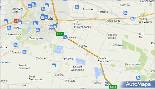 mapa Jatutów, Jatutów na mapie Targeo