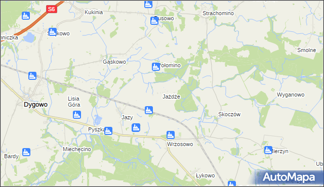 mapa Jażdże, Jażdże na mapie Targeo