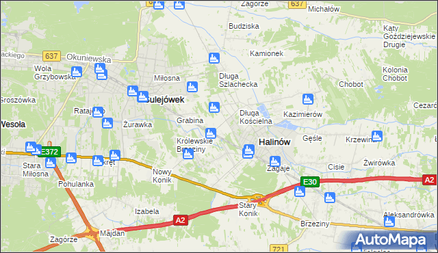 mapa Józefin gmina Halinów, Józefin gmina Halinów na mapie Targeo