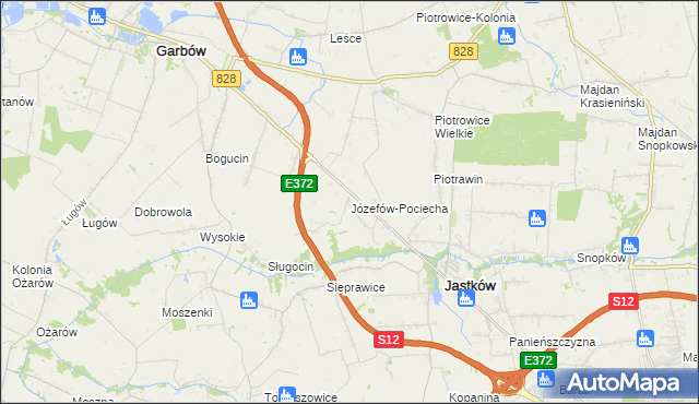 mapa Józefów-Pociecha, Józefów-Pociecha na mapie Targeo