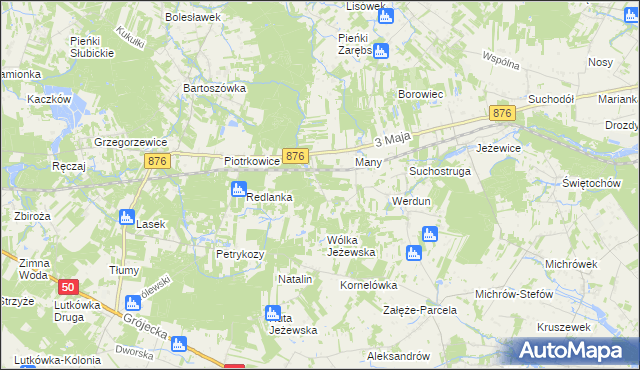 mapa Julianów gmina Tarczyn, Julianów gmina Tarczyn na mapie Targeo