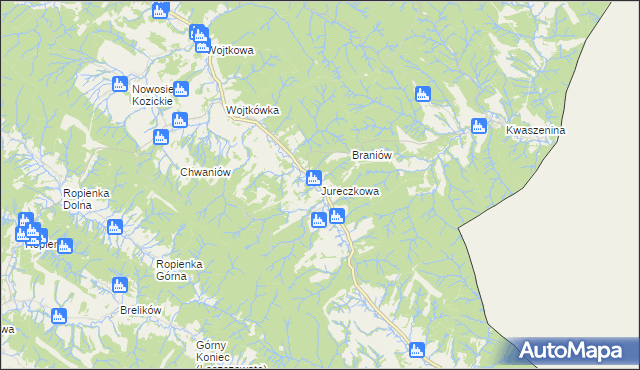 mapa Jureczkowa, Jureczkowa na mapie Targeo