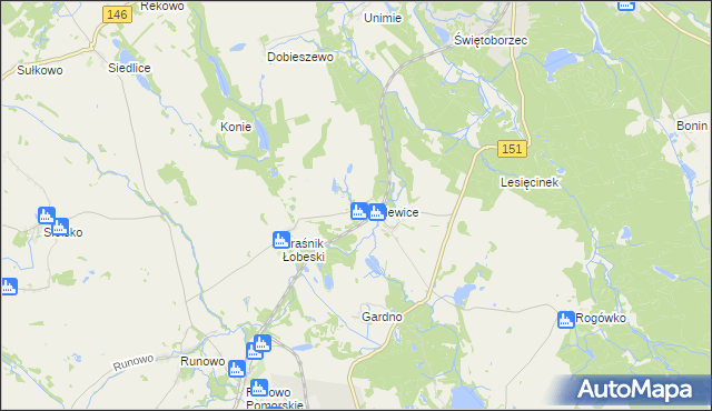 mapa Kąkolewice gmina Węgorzyno, Kąkolewice gmina Węgorzyno na mapie Targeo