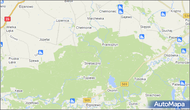 mapa Kałdunek, Kałdunek na mapie Targeo